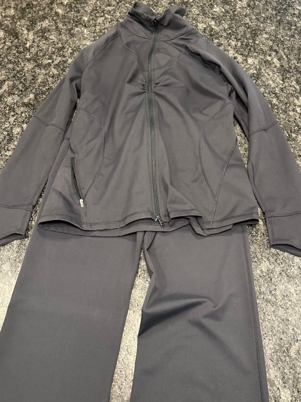 Zella Jacket & Matching Pants - Dark grey, Women size L jacket & size 12 pant